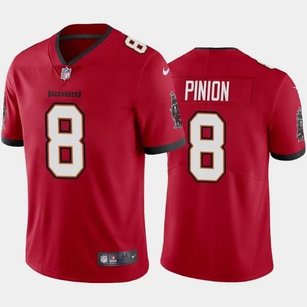 Cheap Men Tampa Bay Buccaneers 8 Bradley Pinion Nike Red Vapor Limited NFL Jersey